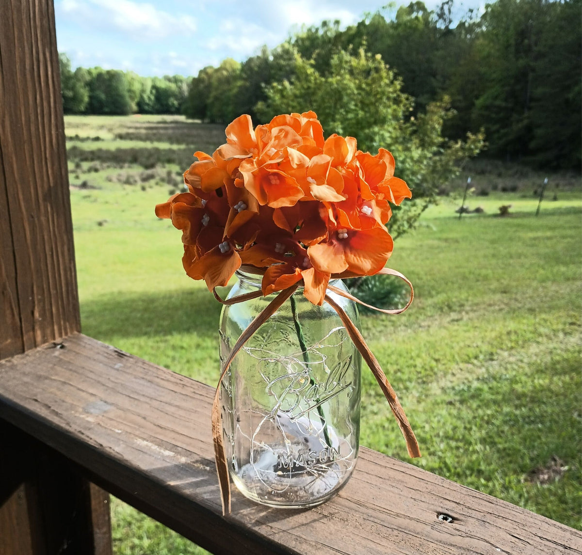 Mason Jar Set of 6 Wedding Table Decor Table Centerpiece Rustic Fairy Light Decor Farmhouse Wedding Boho Lighted Mason Jar Backyard Decor