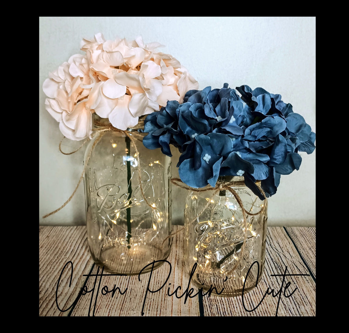 Rustic Mason Jar Rehearsal Dinner Shelf Decor for Farmhouse Kitchen Table Lighted Centerpiece Housewarming Bathroom Guest Room Nightlight