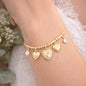 18k Gold Charm Bracelet, Bridesmaid Gift Bracelet, New Mom Gift, Gold Link Bracelet, Bridal Party Gift, Push Present, Minimal Gold Bracelet