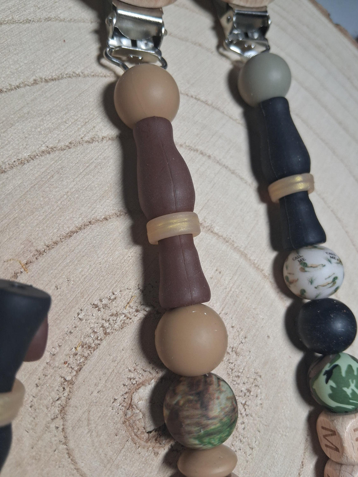 Duck Call Silicone Focal Black Brown Bead Hunting