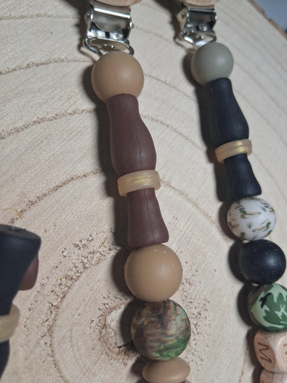 Duck Call Silicone Focal Black Brown Bead Hunting