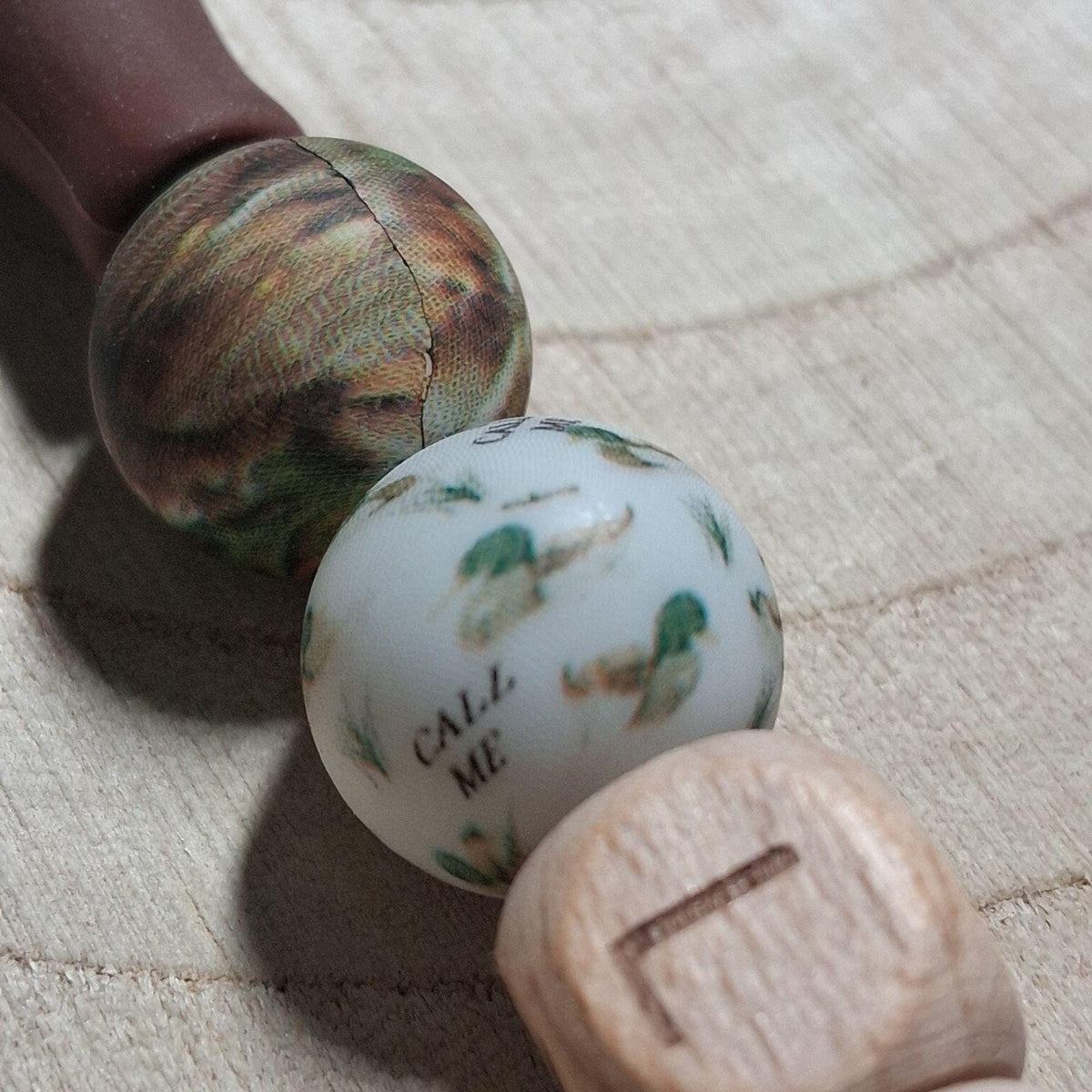 Duck Call Mallard Pacifier Clips Personalized Unique Baby Boy Girl Camo Hunting Custom Gifts for Baby Shower