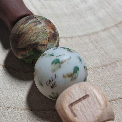 Duck Call Mallard Pacifier Clips Personalized Unique Baby Boy Girl Camo Hunting Custom Gifts for Baby Shower