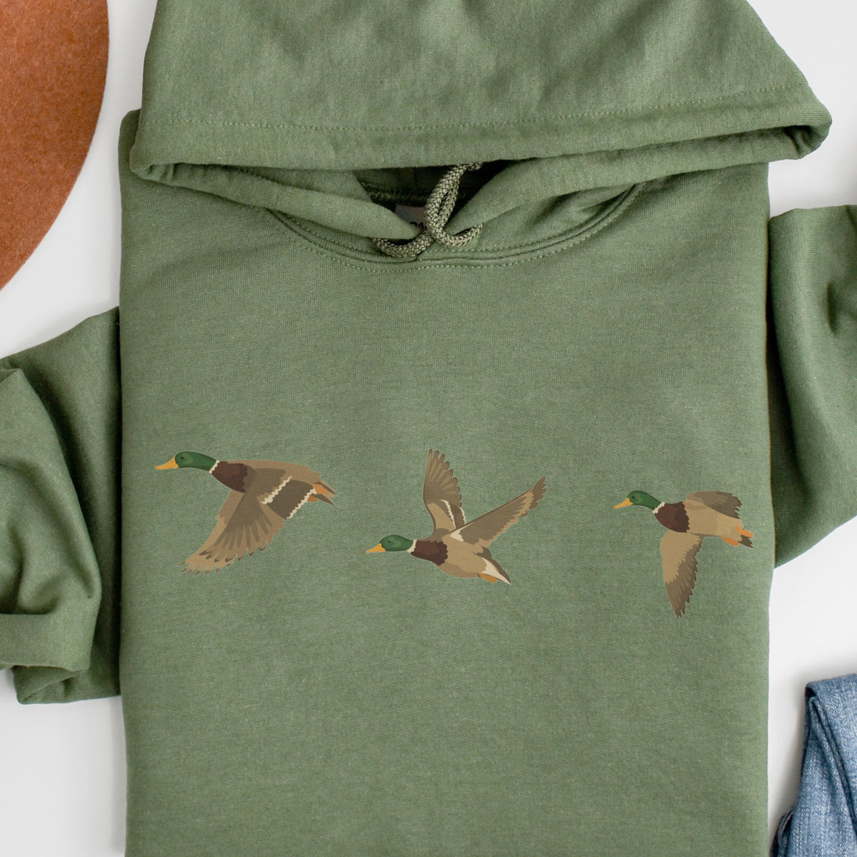 Duck Hunting Mama Hooded Sweatshirt for her Warm Gift Outdoor Apparel