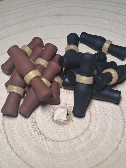 Duck Call Silicone Focal Black Brown Bead Hunting