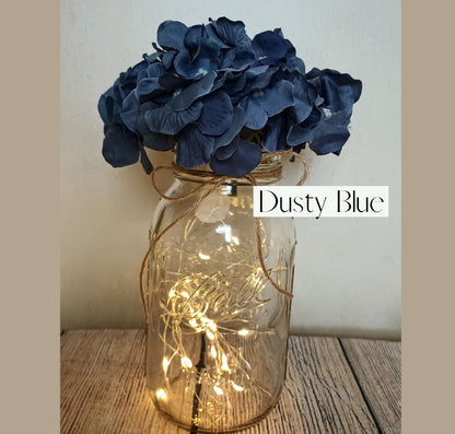 Mason Jar Set of 6 Wedding Table Decor Table Centerpiece Rustic Fairy Light Decor Farmhouse Wedding Boho Lighted Mason Jar Living Room Decor