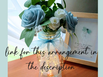 Mason Jar Baby in Bloom Garden Baby Shower Table Decor for Centerpiece Fairy Light Decor Rustic Vase Decoration New Baby Gift for Parents