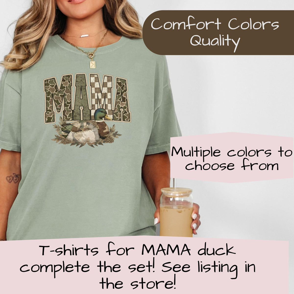 Duck Call Mallard Pacifier Clips Personalized Unique Baby Boy Girl Camo Hunting Custom Gifts for Baby Shower
