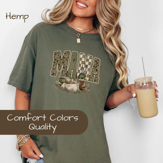 Camo Mallard "MAMA" T-Shirt(Comfort Colors)