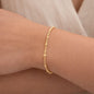 18K Gold Bracelet, Bridesmaid Gift Bracelet, New Gift Jewelry, Gold Link Bracelet, Bridal Party Gift, Push Present, Minimal Gold Bracelet