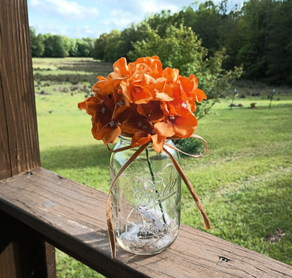 Mason Jar Set of 6 Wedding Table Decor Table Centerpiece Rustic Fairy Light Decor Farmhouse Wedding Boho Lighted Mason Jar Backyard Decor