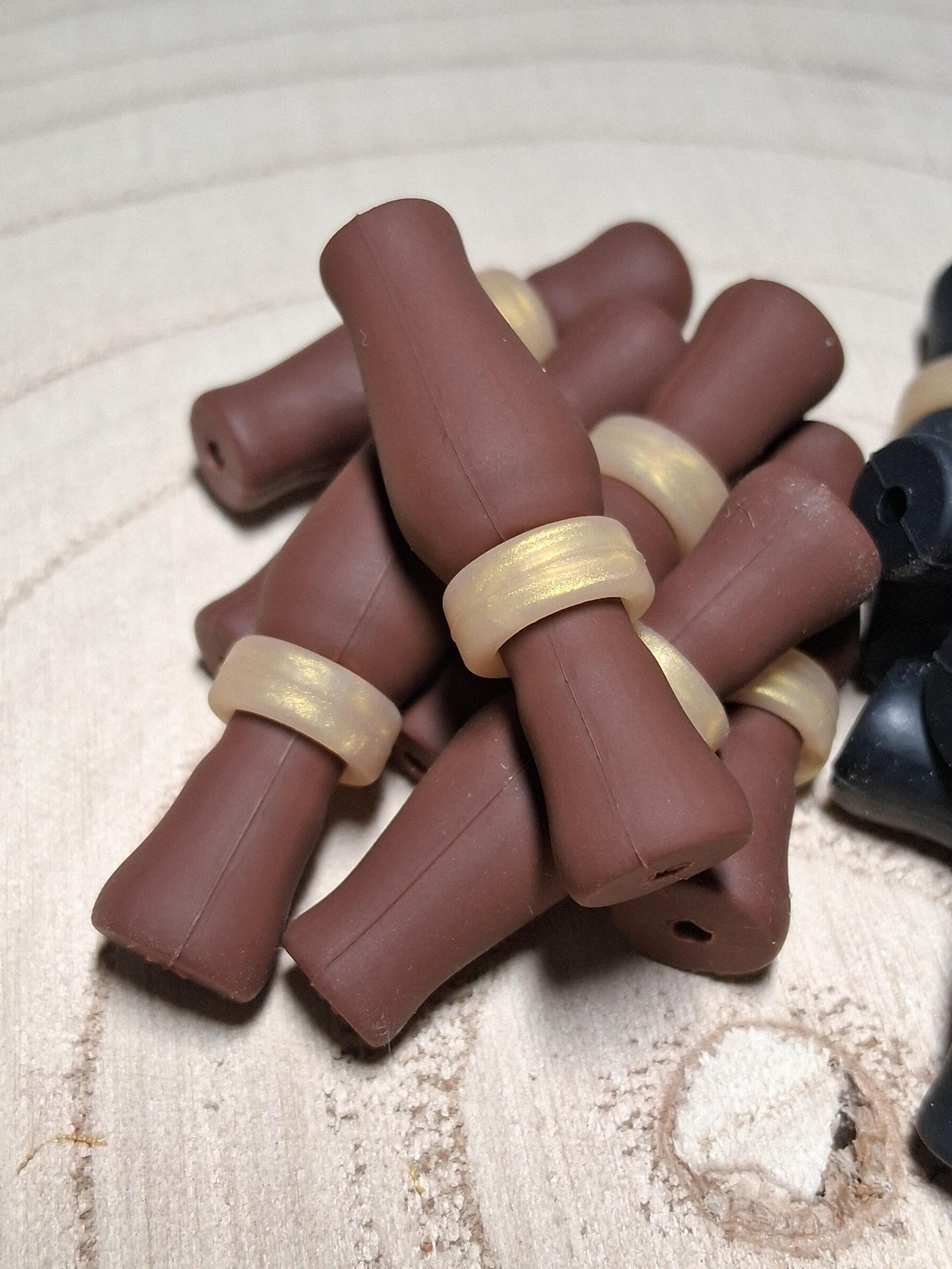 Duck Call Silicone Focal Black Brown Bead Hunting