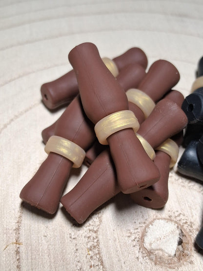 Duck Call Silicone Focal Black Brown Bead Hunting