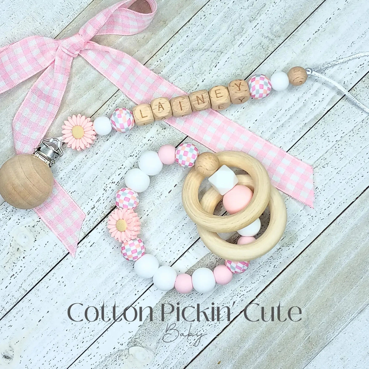 Custom Safe Pacifier Clip for Baby Girl