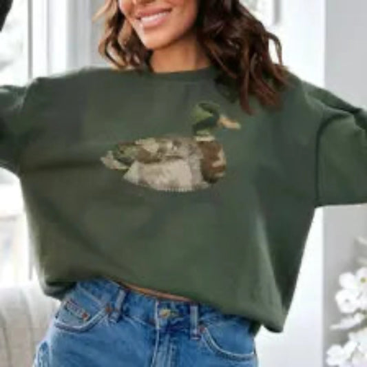 Mallard Duck Crewneck Sweatshirt