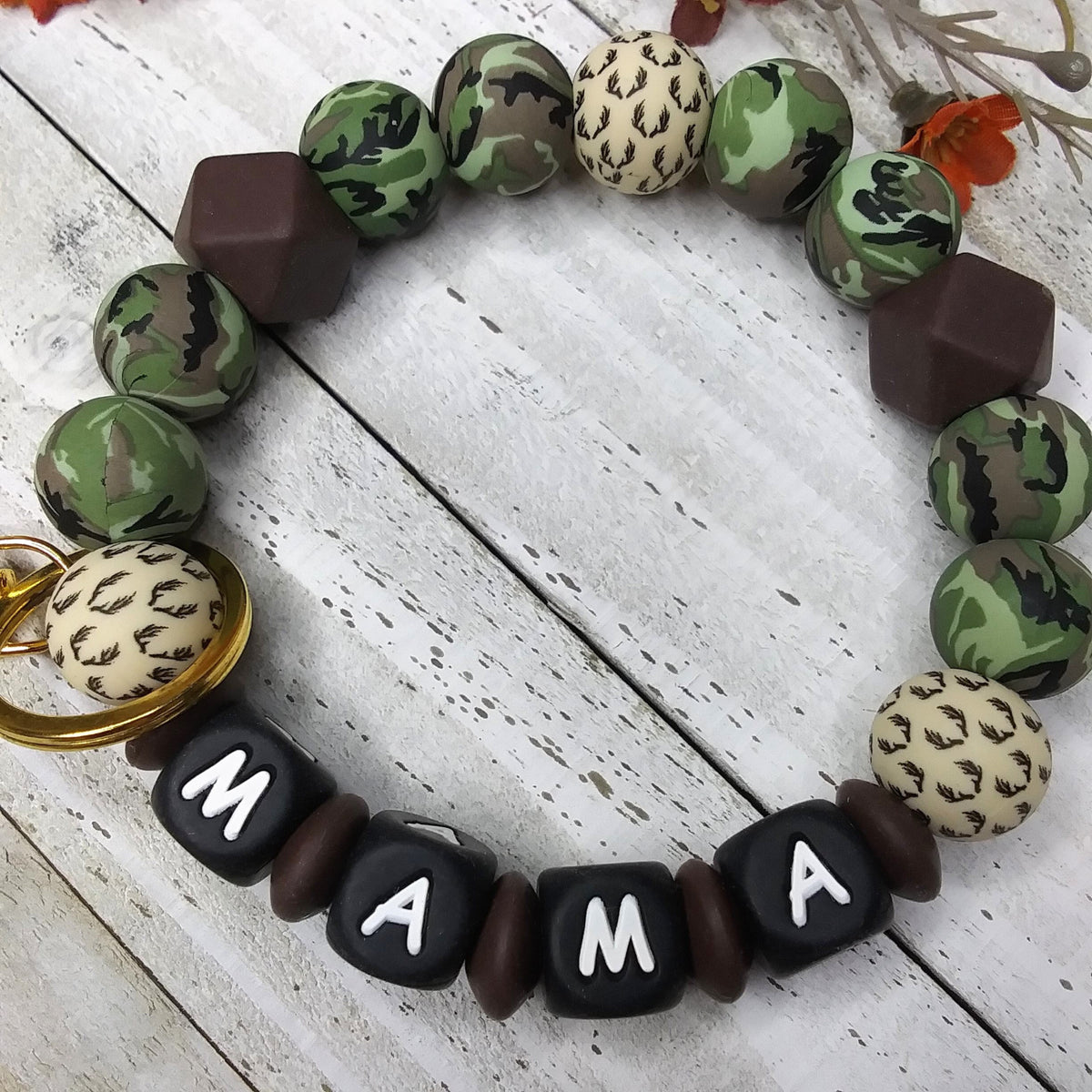 Camo Wristlet Keychain for Mama